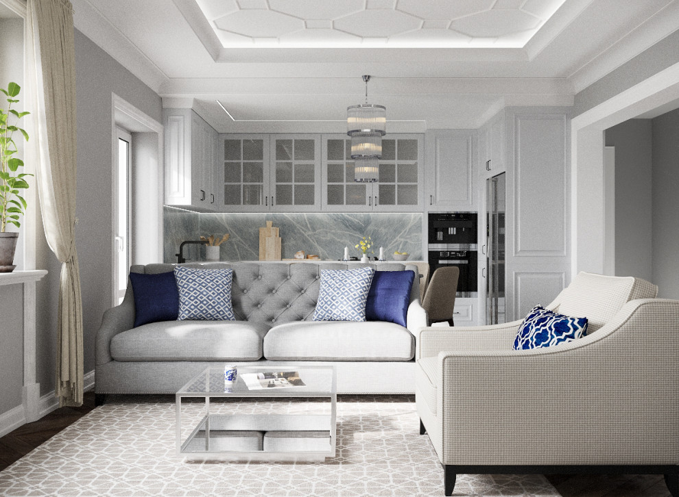 Обложка проекта: Дизайн-проект частного дома в стиле неоклассика