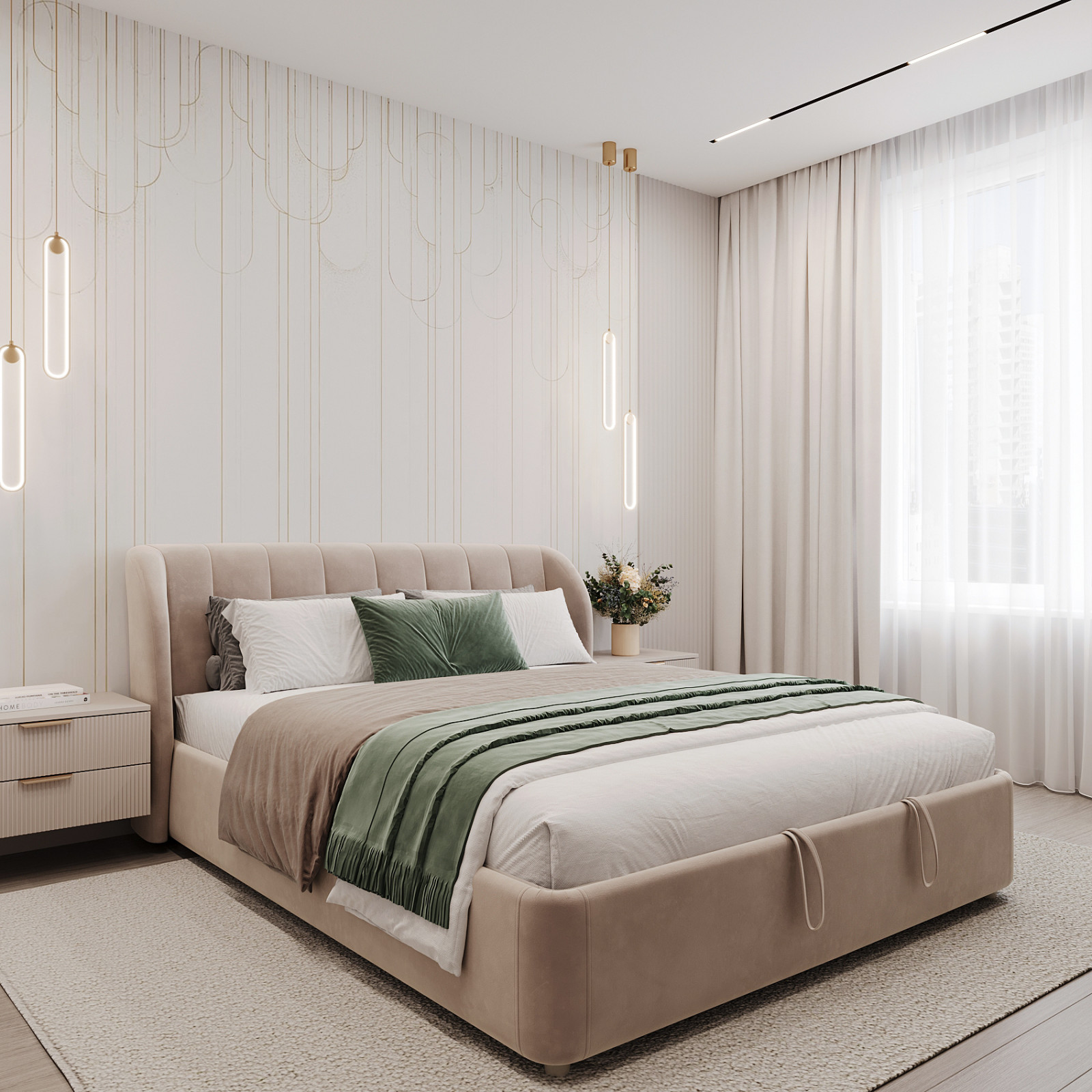 Обложка проекта: Спальня в современном стиле 1