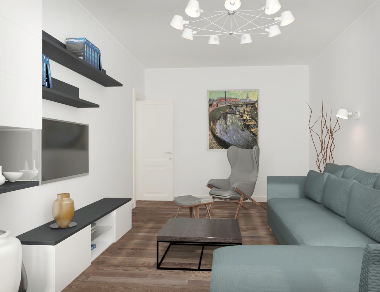 Квартира для мужчины, 72м2