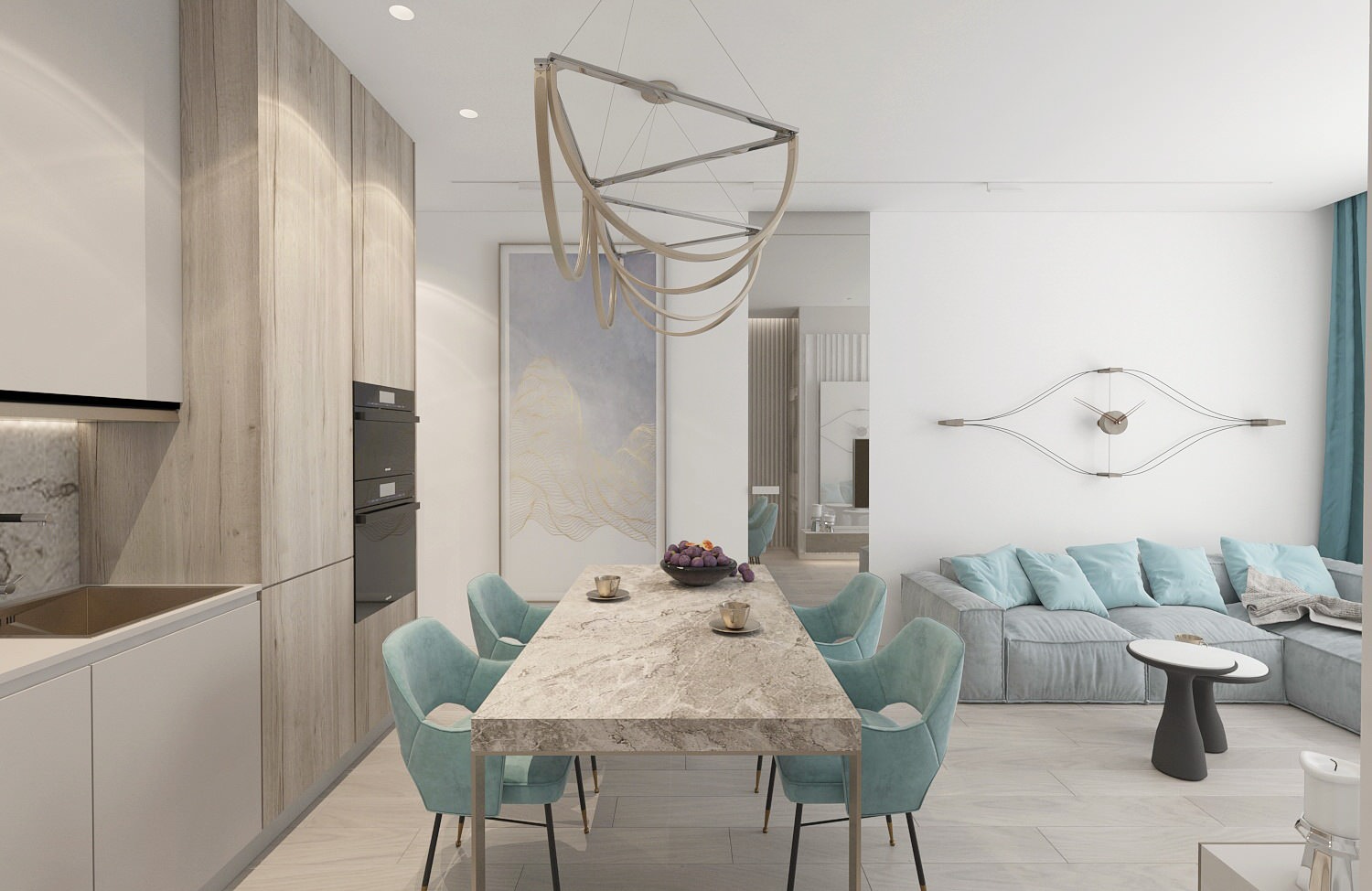 Бирюзовый минимализм