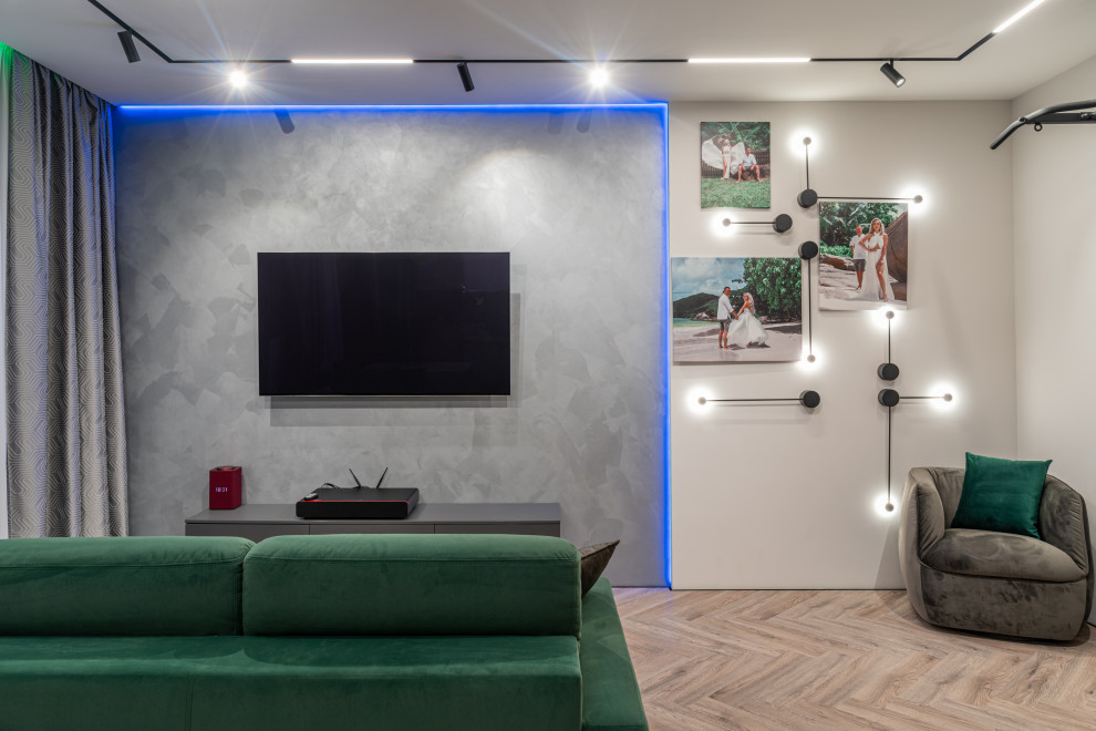 Дизайнерский интерьер московской квартиры 64 м2 ""