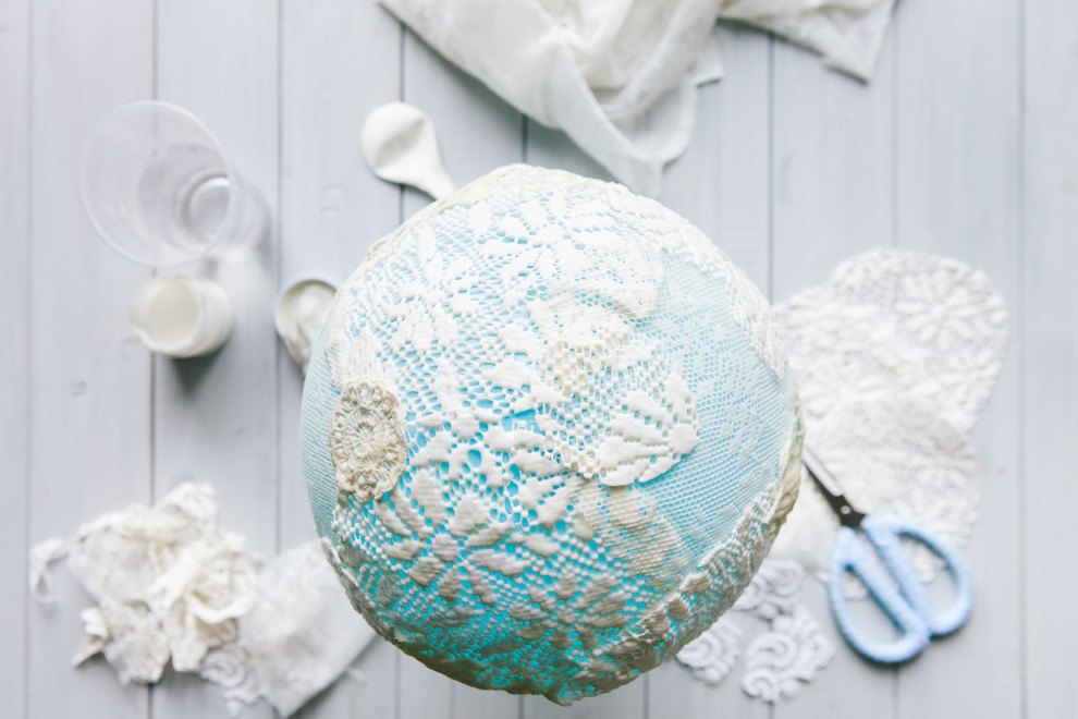 DIY: Как сделать кружевной абажур своими руками