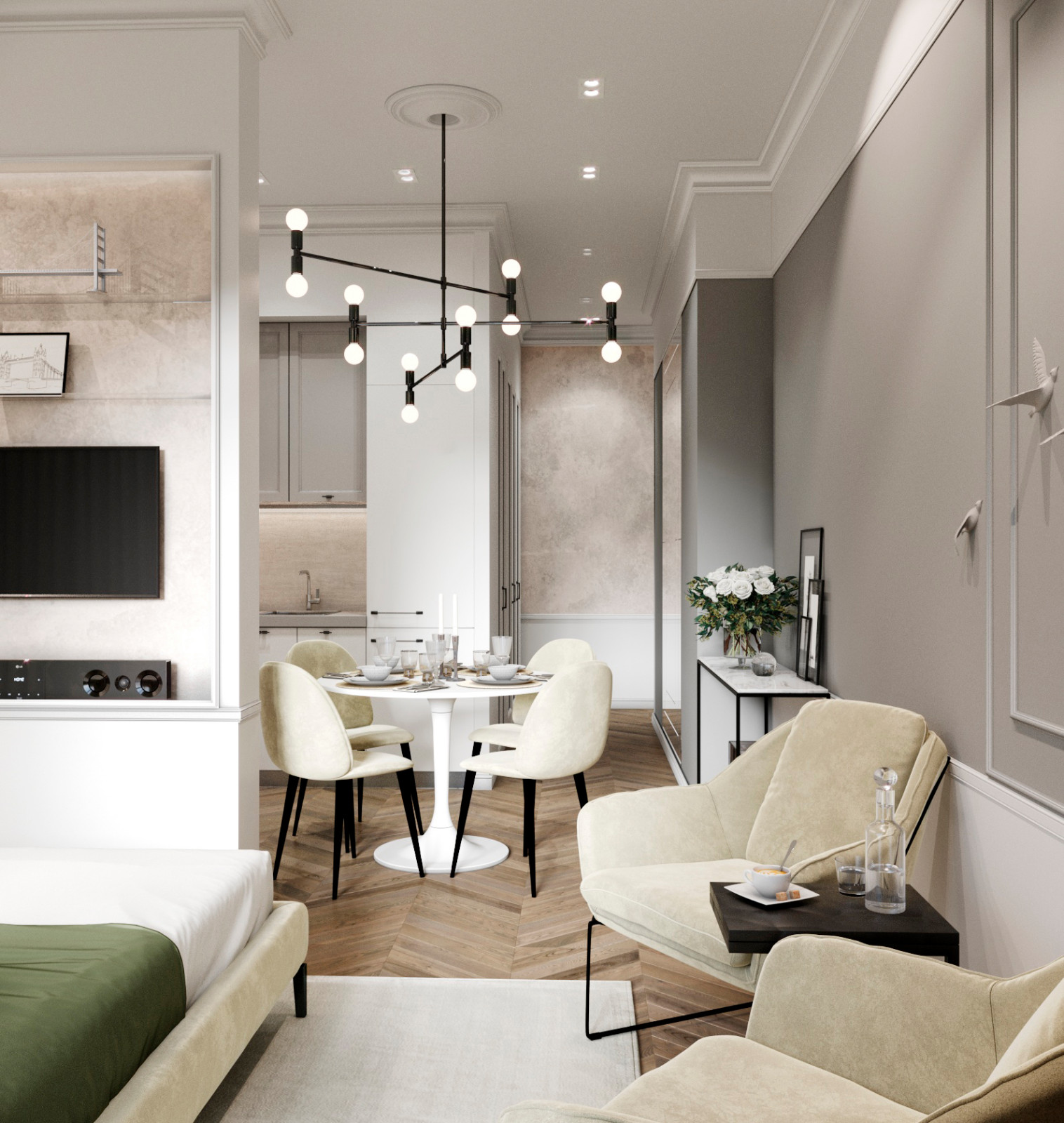 Квартира студия ЖК Высокий Берег