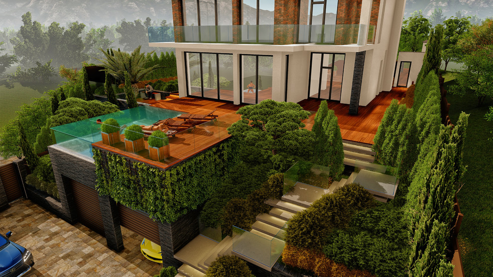 Сочи 6 соток Стиль Хай тек