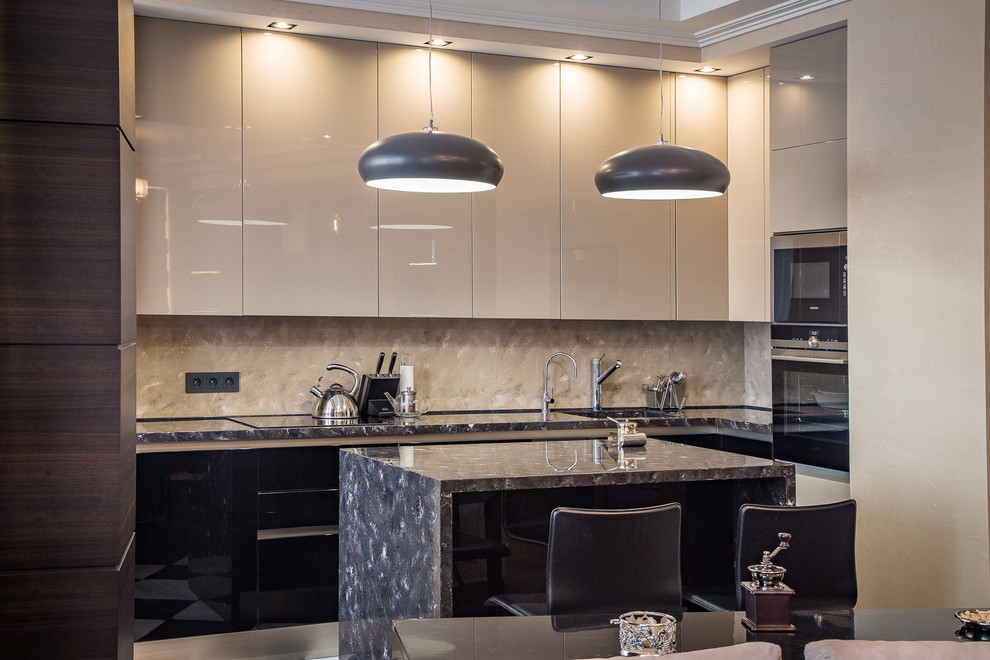 кухня глянцевая