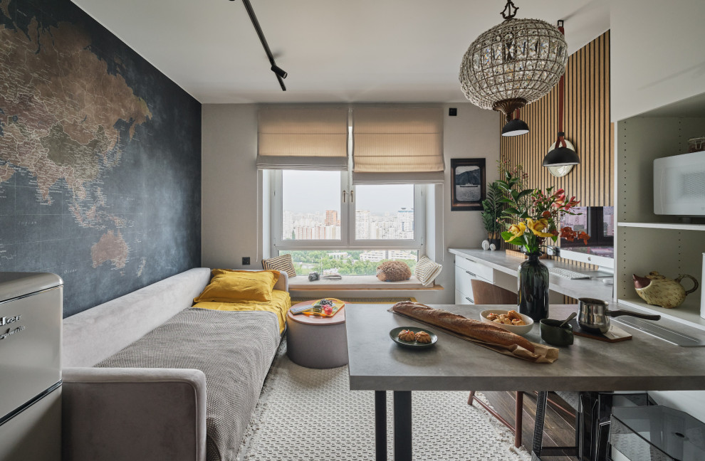 Интерьерная съёмка студии 19 кв.м. на Братиславской (Москва)