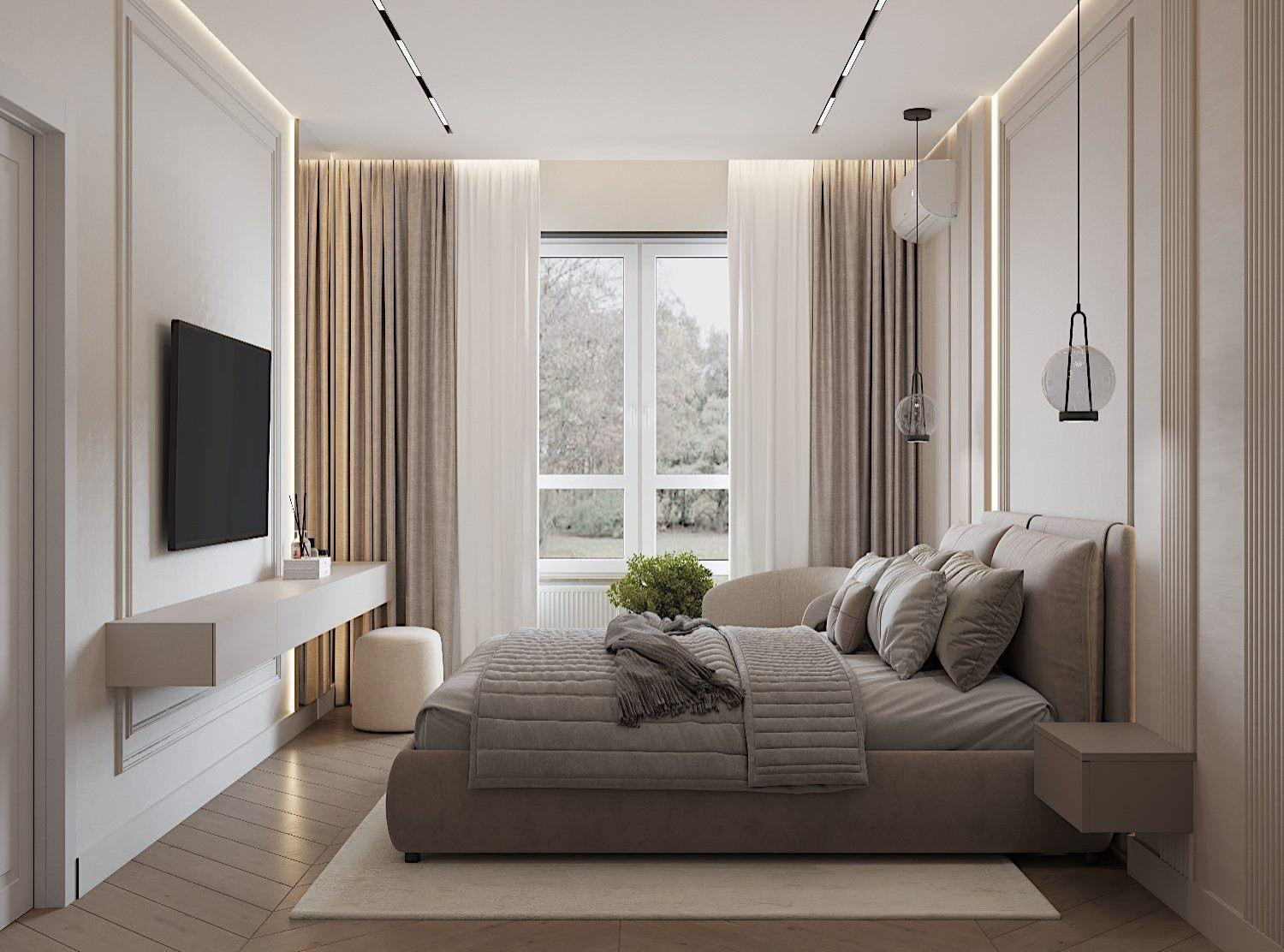 Квартира 57м2 в Новороссийске в стиле неоклассика