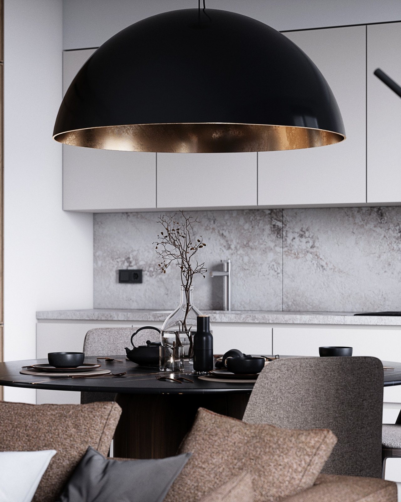 Интерьеры квартиры в ЖК Пресня-Сити