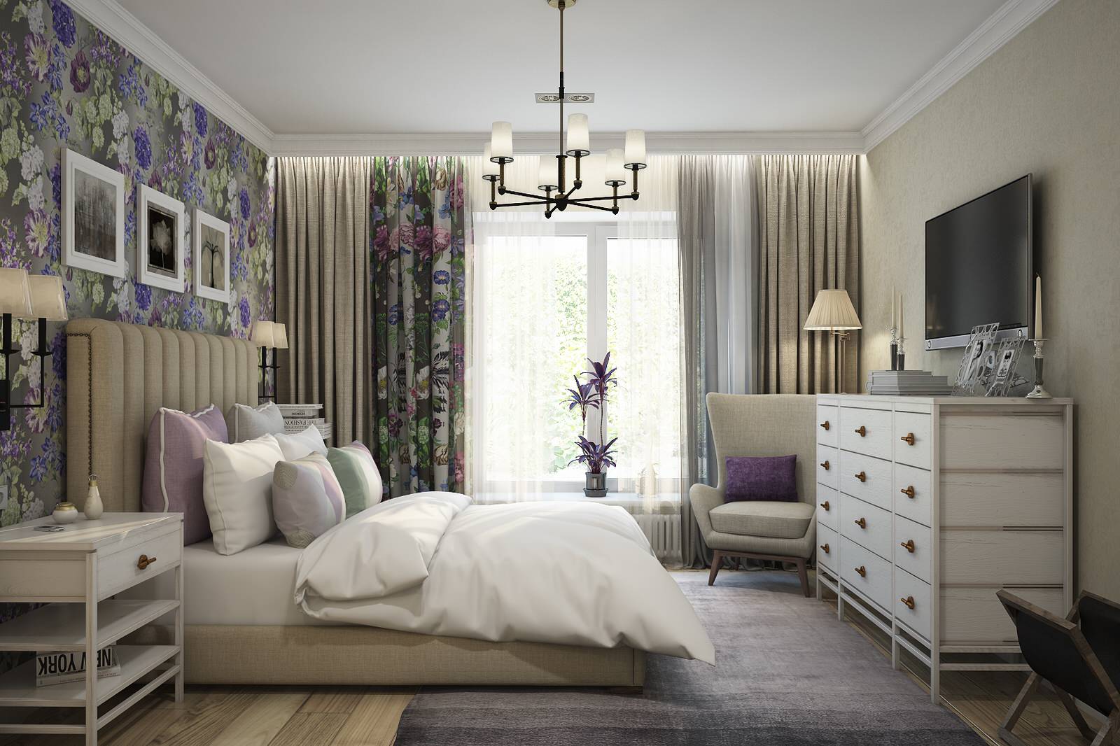 Дом для молодой пары.Спальная