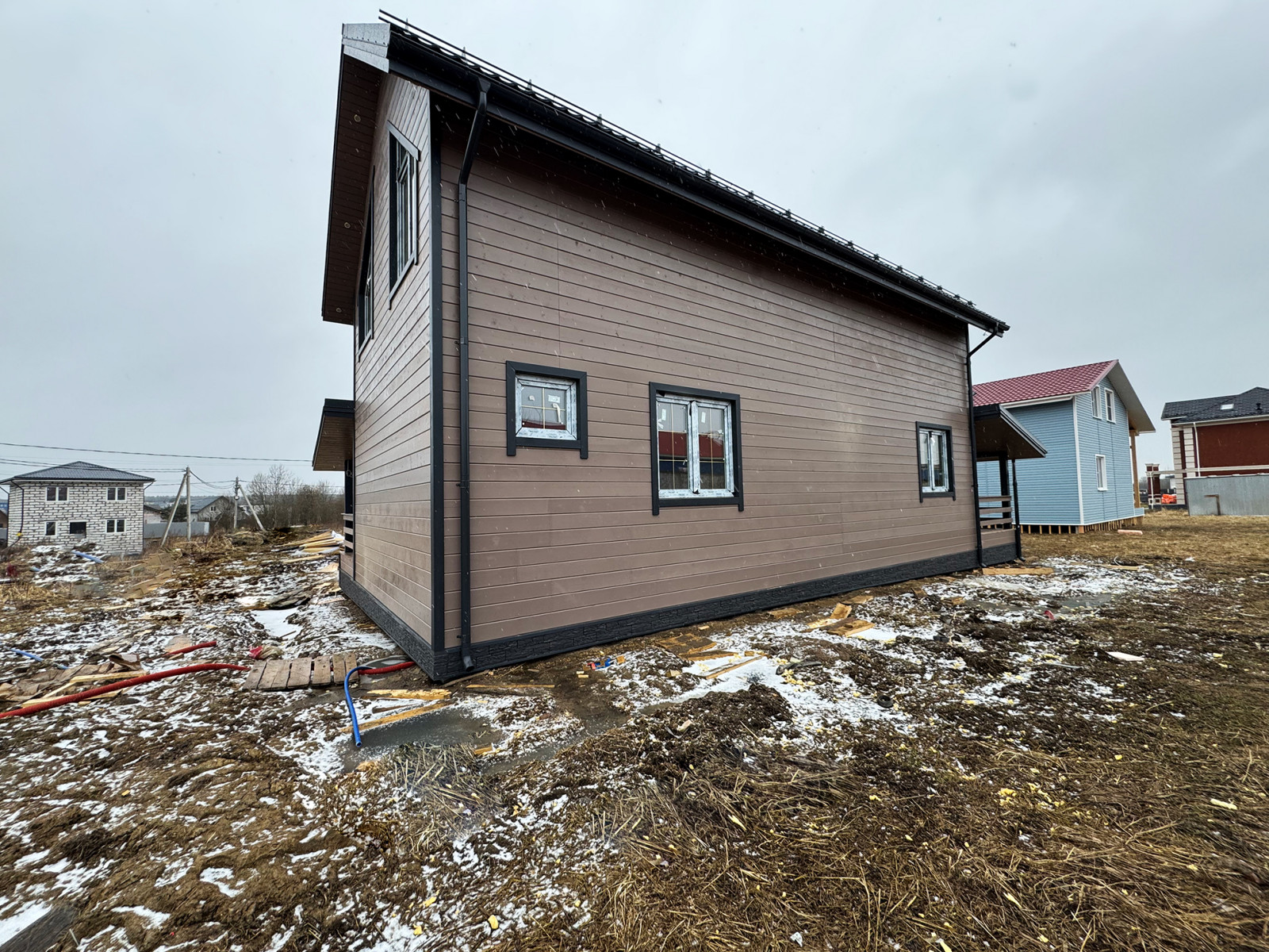 Строительство дома по Каркасной технологии в поселке Низино Ленинградской област