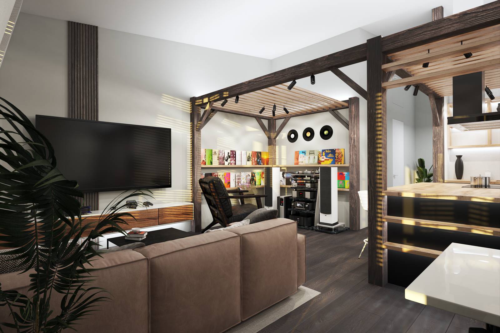 Квартира в г. Пушкин. Мансарда 74кв.м.