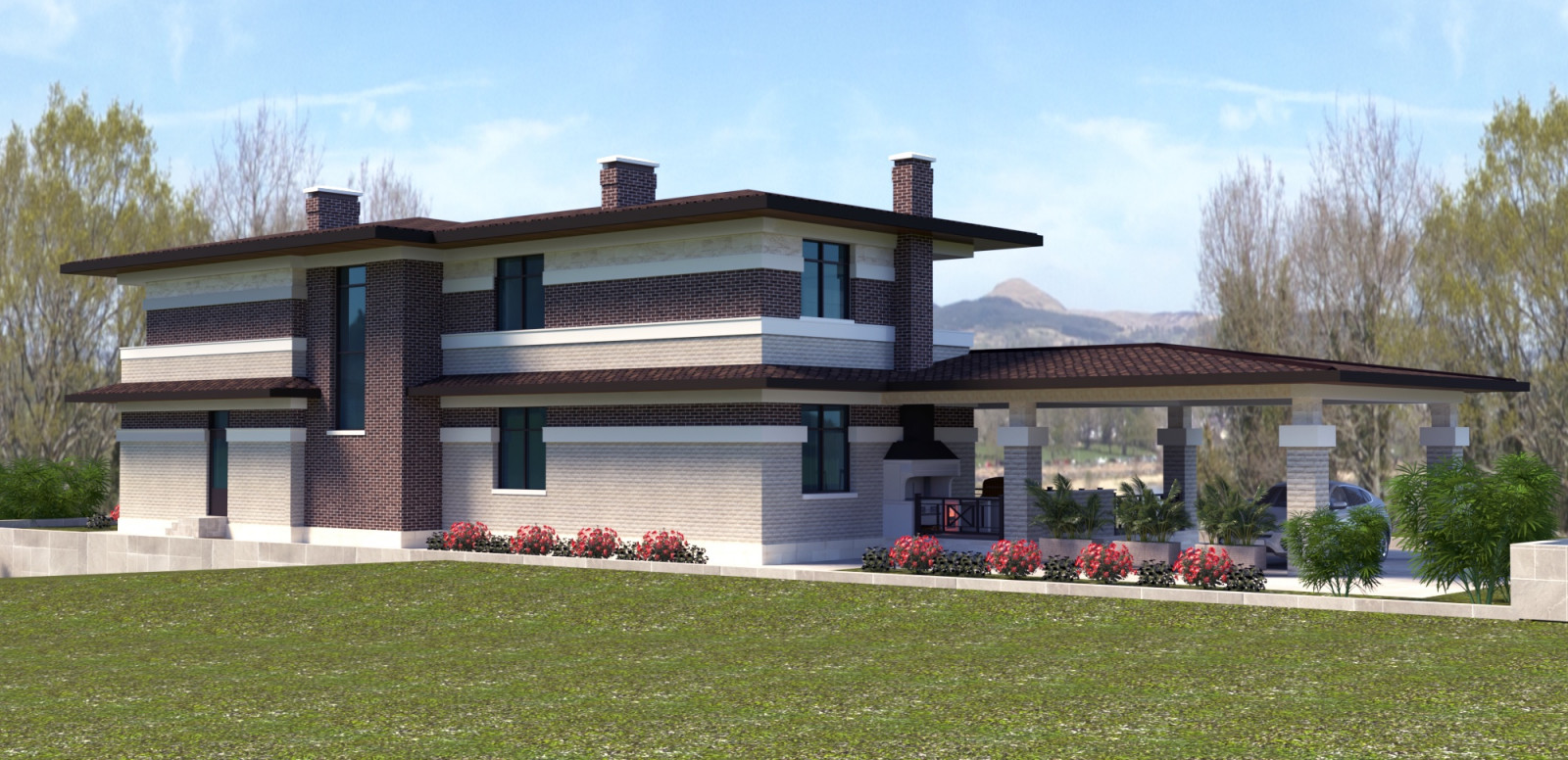 Обложка проекта: Частный жилой дом 350 м.кв