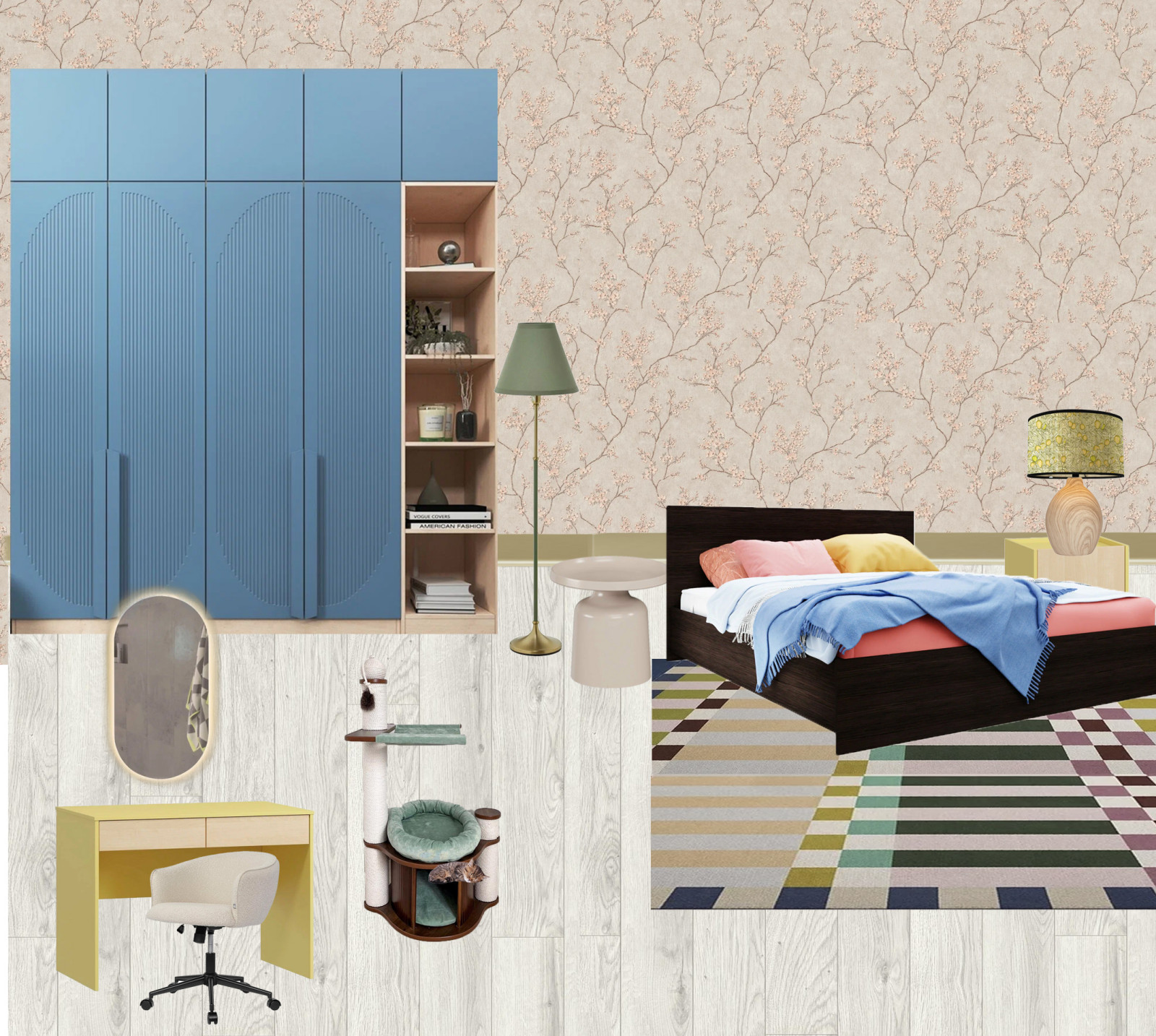 Комплектация комнаты в однокомнатной квартире