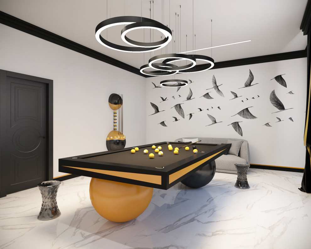 Комната для бильярда в загородном доме