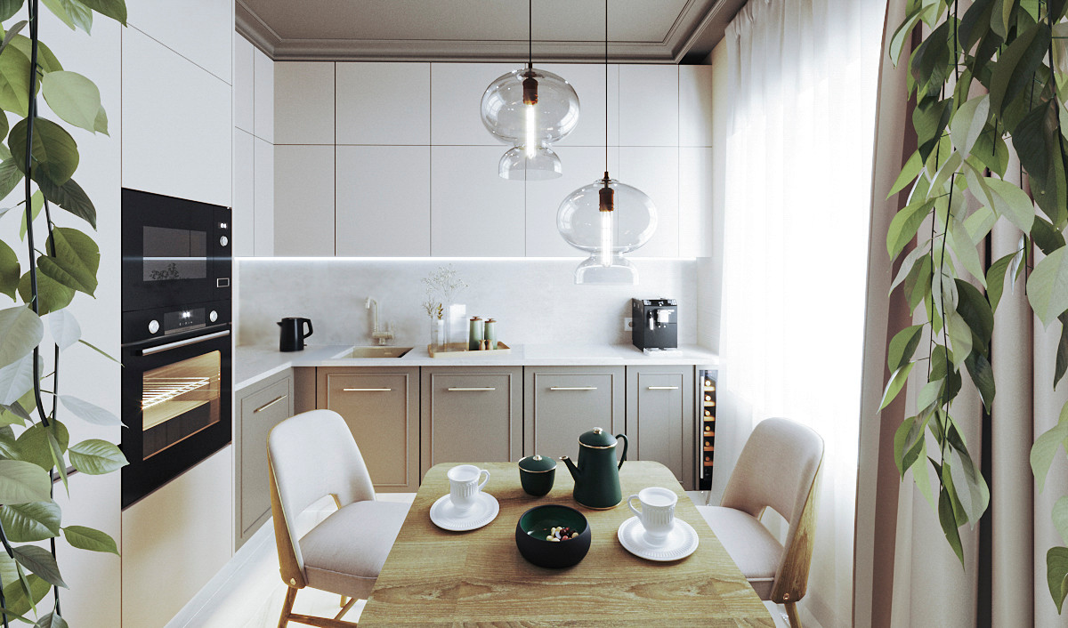 Обложка проекта: Проект "Мятный шоколад", квартира 53 кв.м., ЖК "Летний сад"