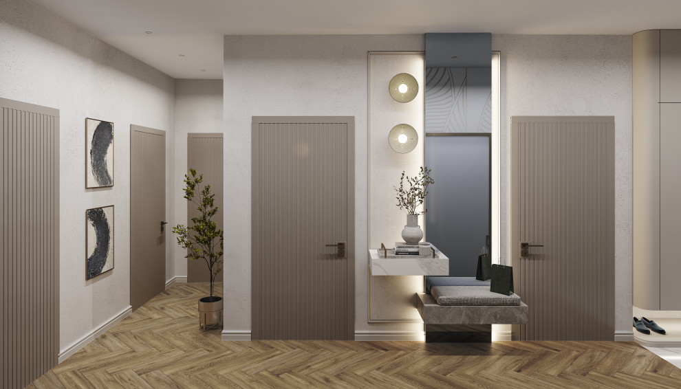 Обложка проекта: Проект 3-х комнатной квартиры THE WHITE SAVANNAH