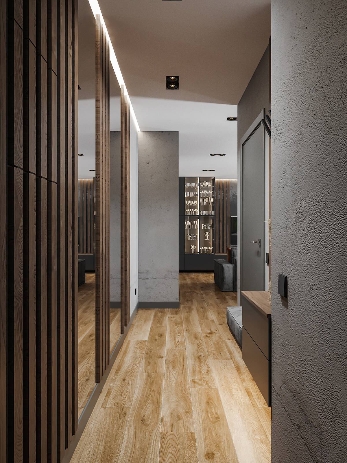 Минимализм в темно-серых тонах!