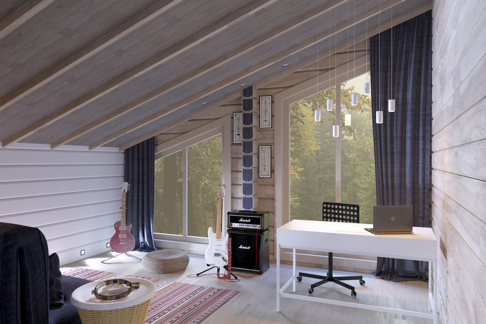 Интерьеры дома из бруса