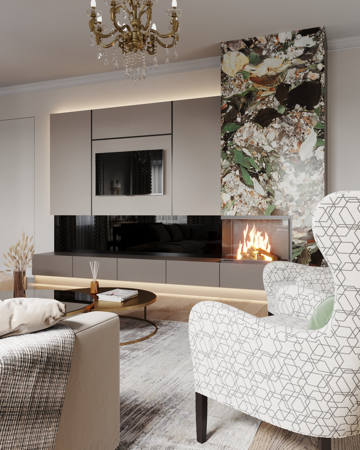 Реконструкция первого этажа в загородном доме