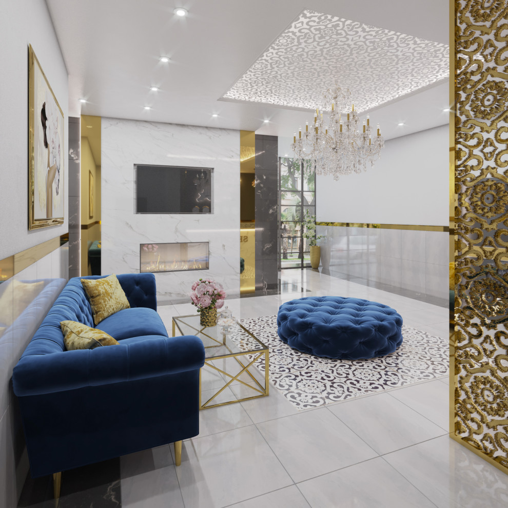 Luxury lobby in 5 star hotel