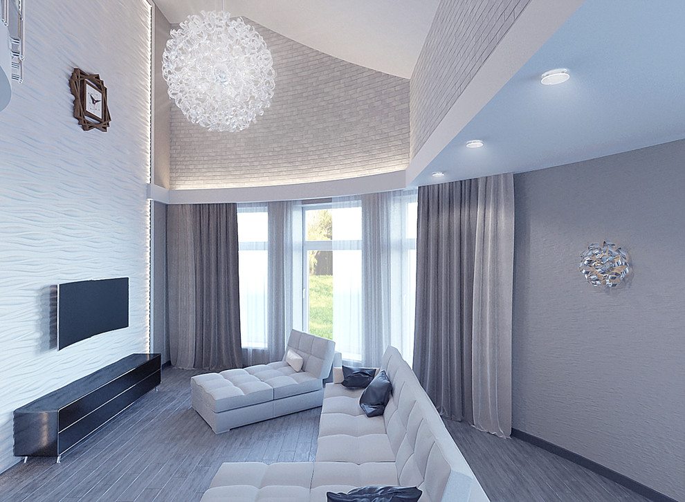 3-х этажный коттедж с интересной круглой планировкой