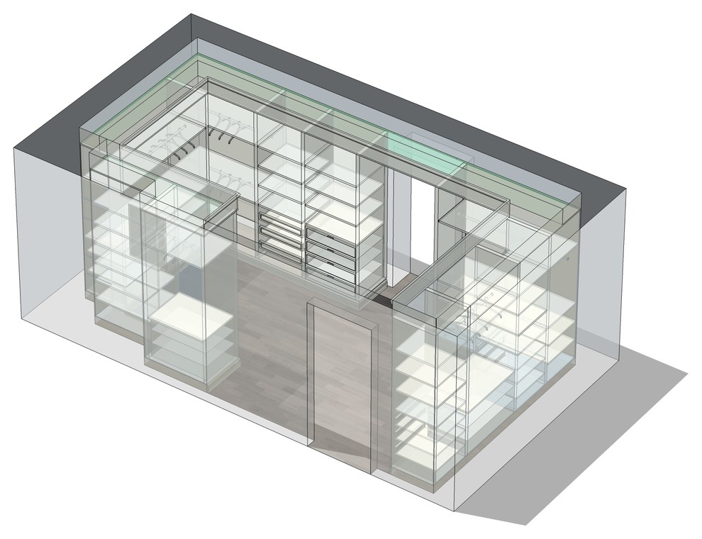 Проектирование гардеробной мебели
