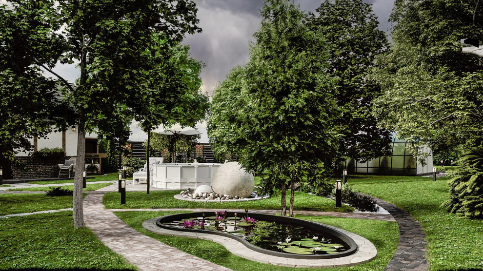 Дизайн- проект  фасада и благоустройства  жилого дома