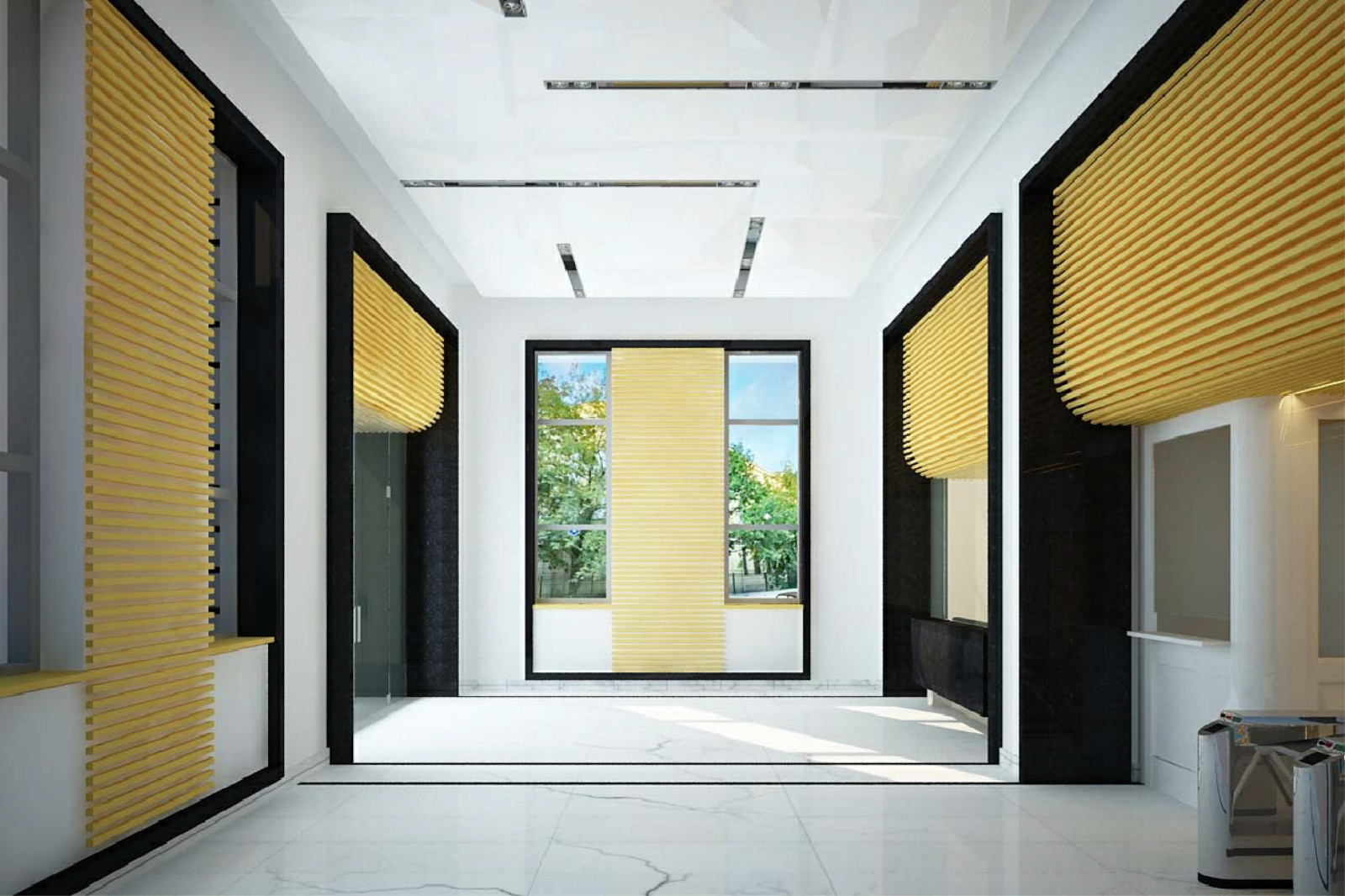 Дизайн-проект интерьера проходной завода в Санкт-Петербурге