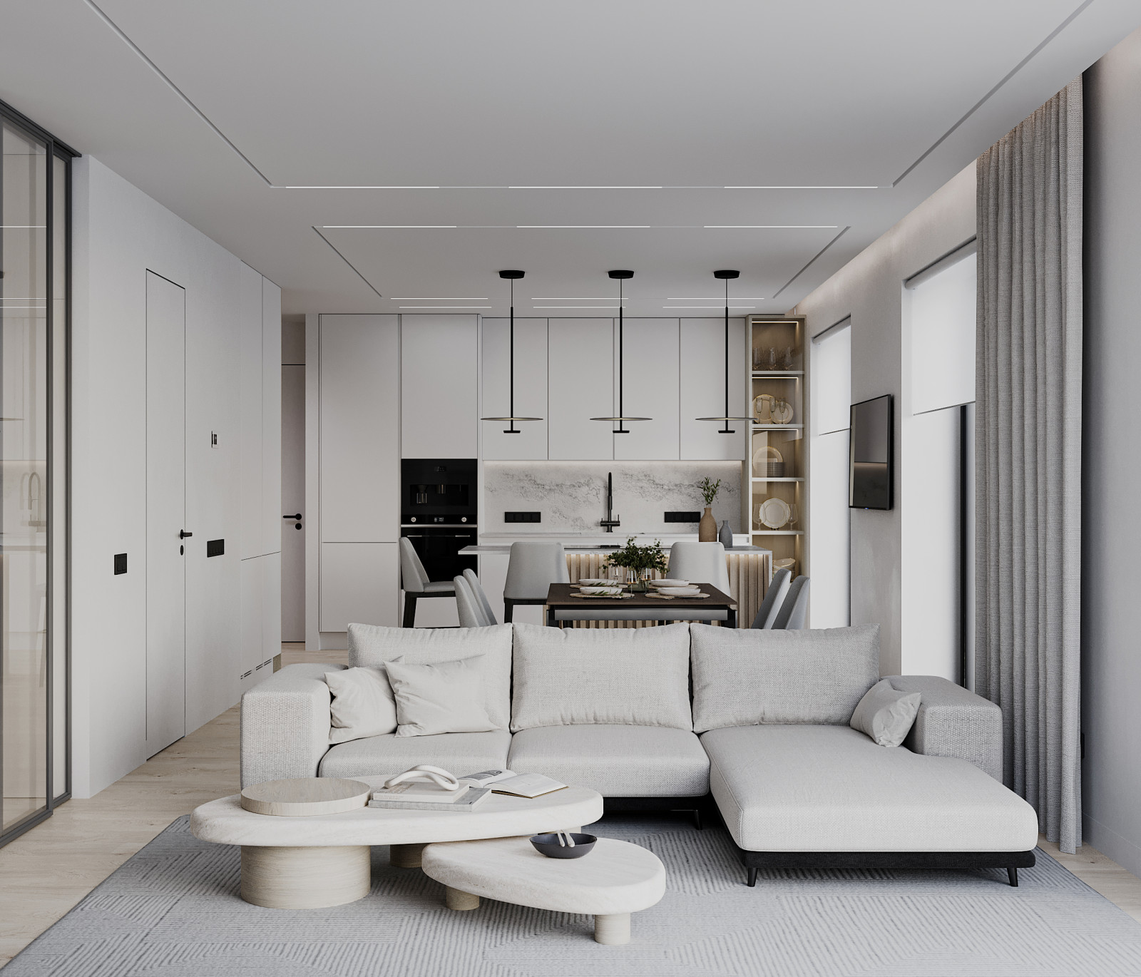 Проект оформления интерьера квартиры 90 кв.м.