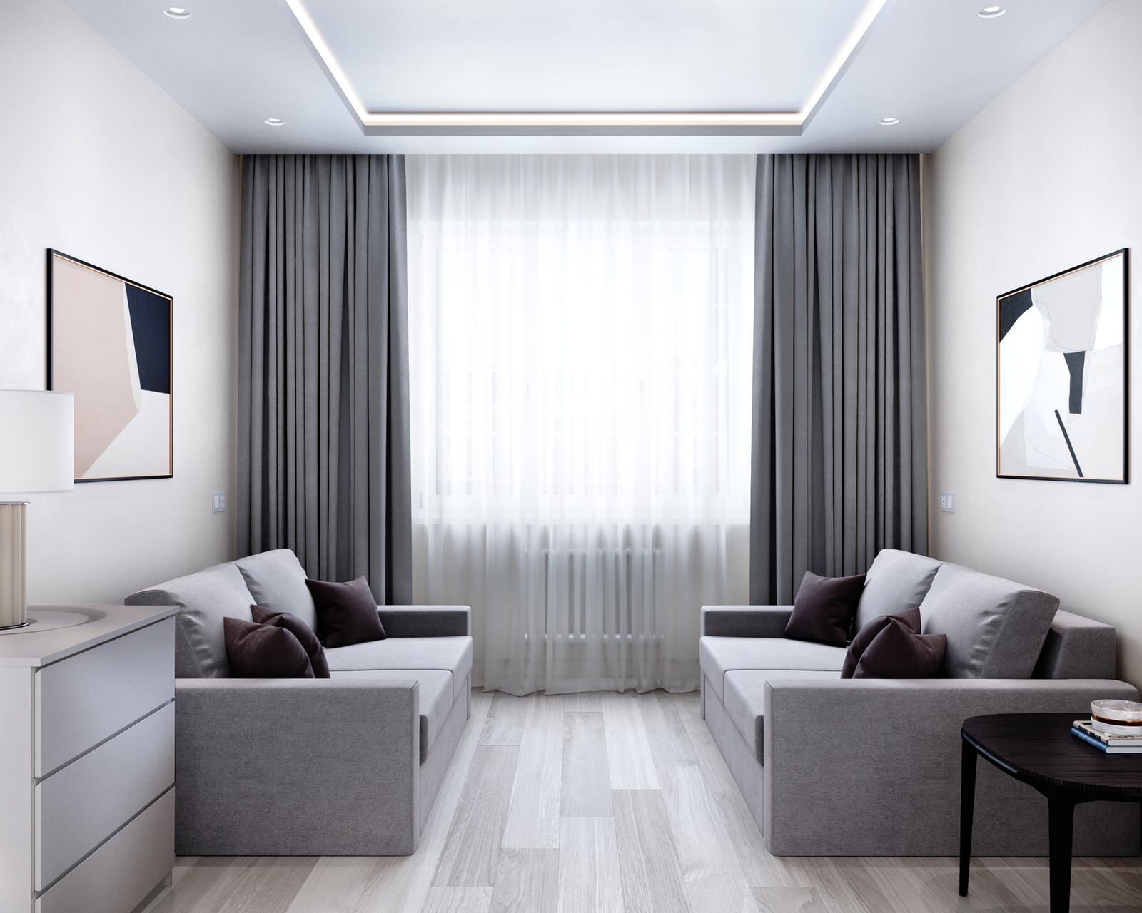 Проект оформления интерьера квартиры 70 кв.м