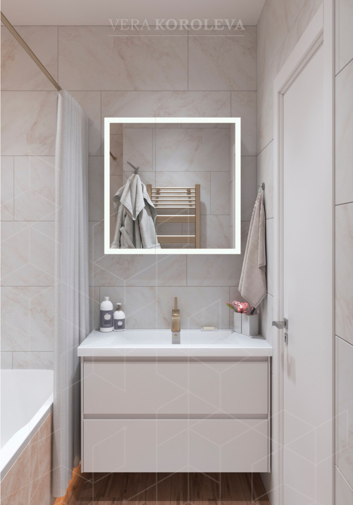 Дизайн-проект двухкомнатной квартиры для семьи с детьми в ЖК "Модум"