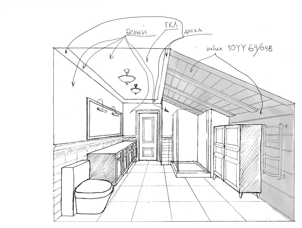 Дизайн-проект интерьера коттеджа у залива
