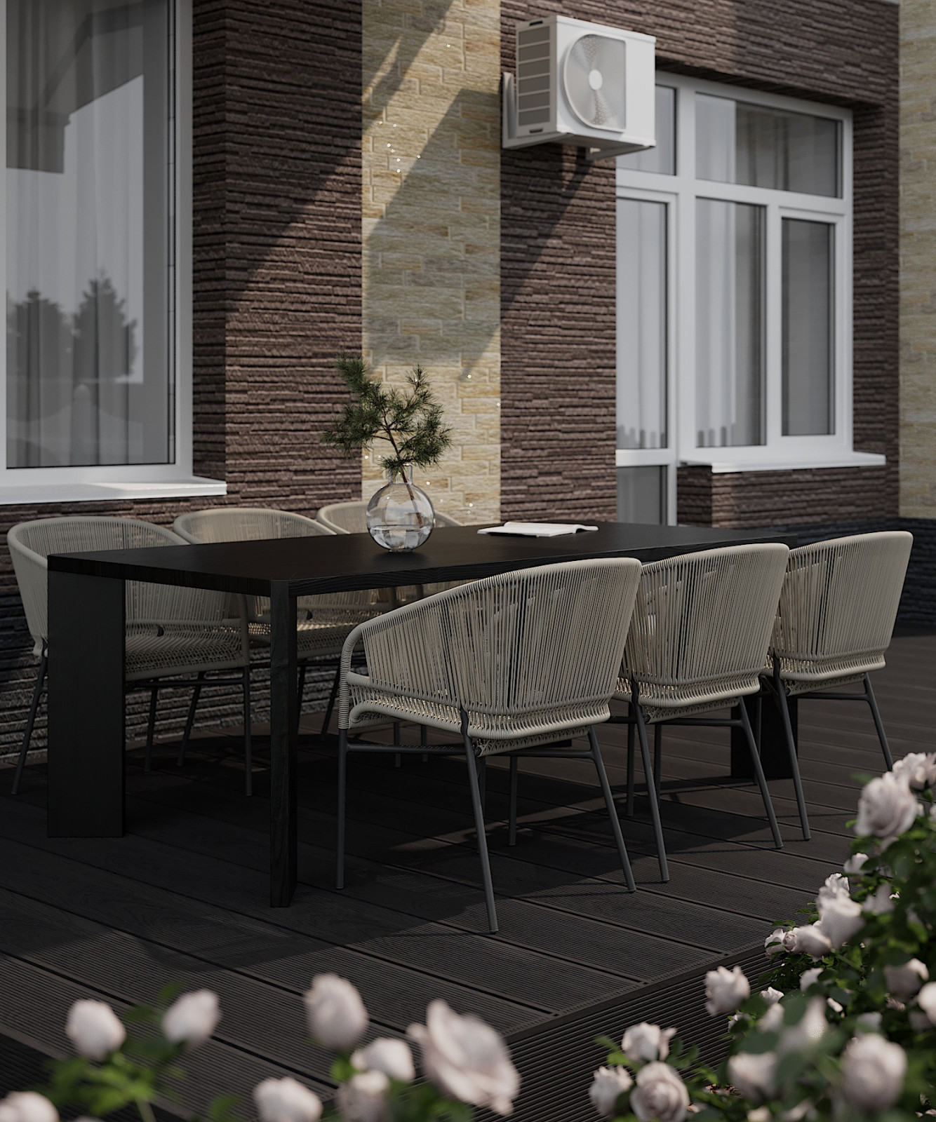 Ландшафтный дизайн у загородного дома