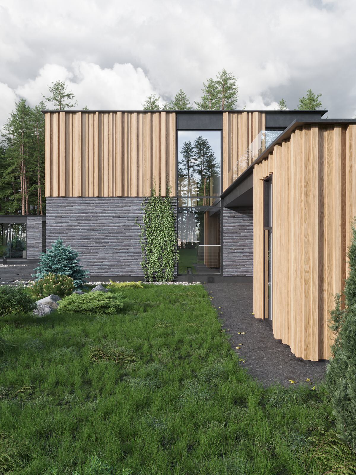 Дом в стиле минимализм 284 м.кв.