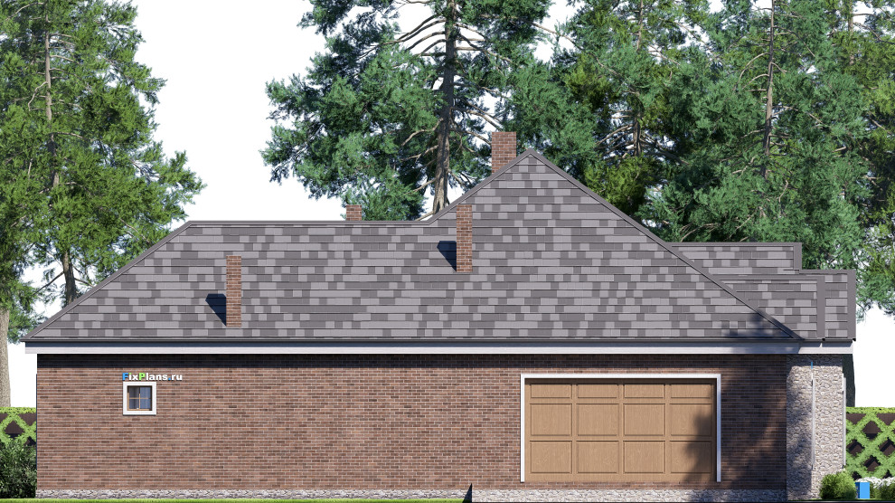 Проект одноэтажного дома 22х21м S244м2 F-17198