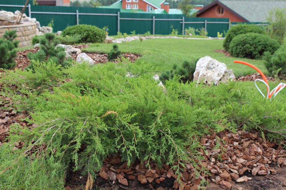 Ландшафтный дизайн участка в д. Зеленый камень (Ижевск)