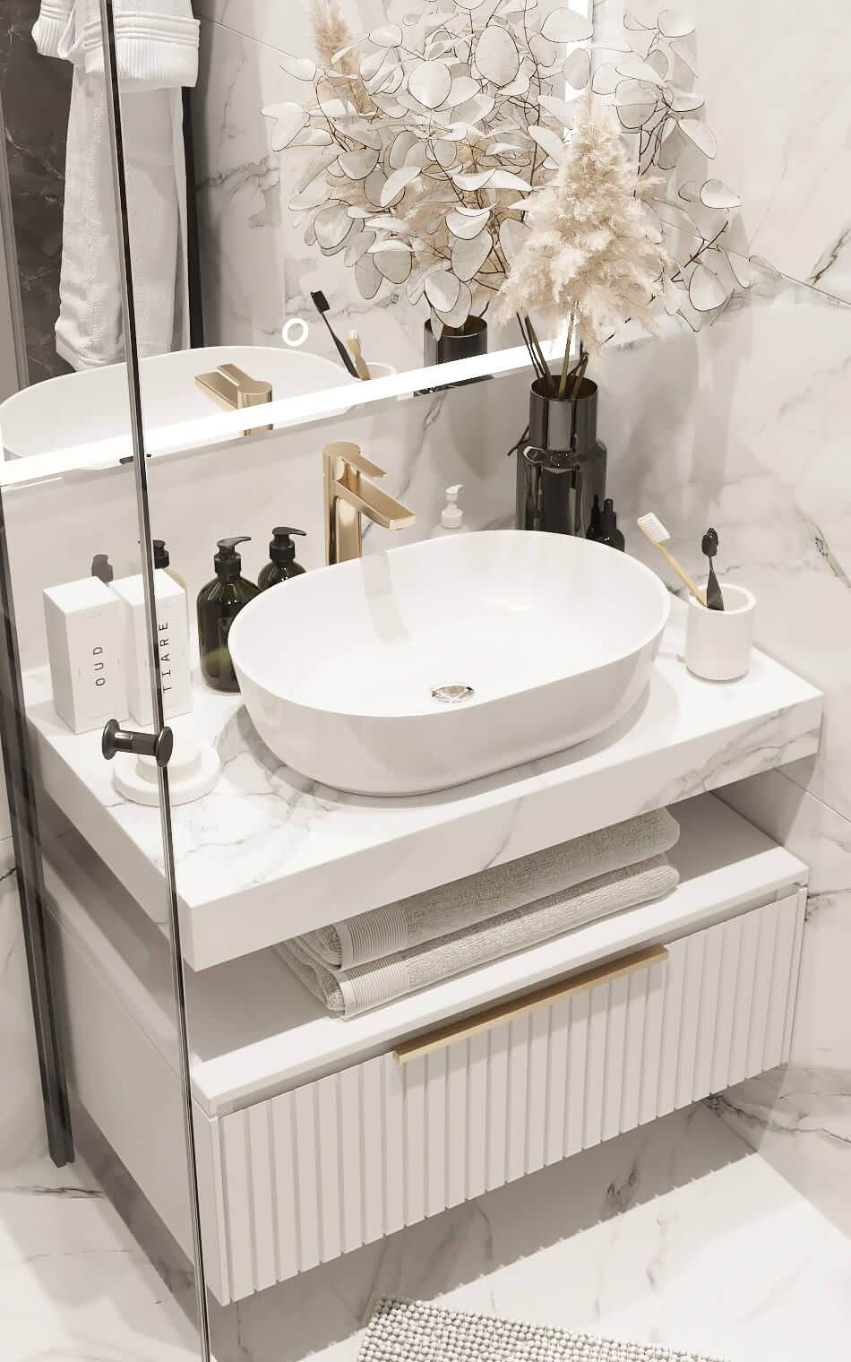 Душевая к классическом стиле