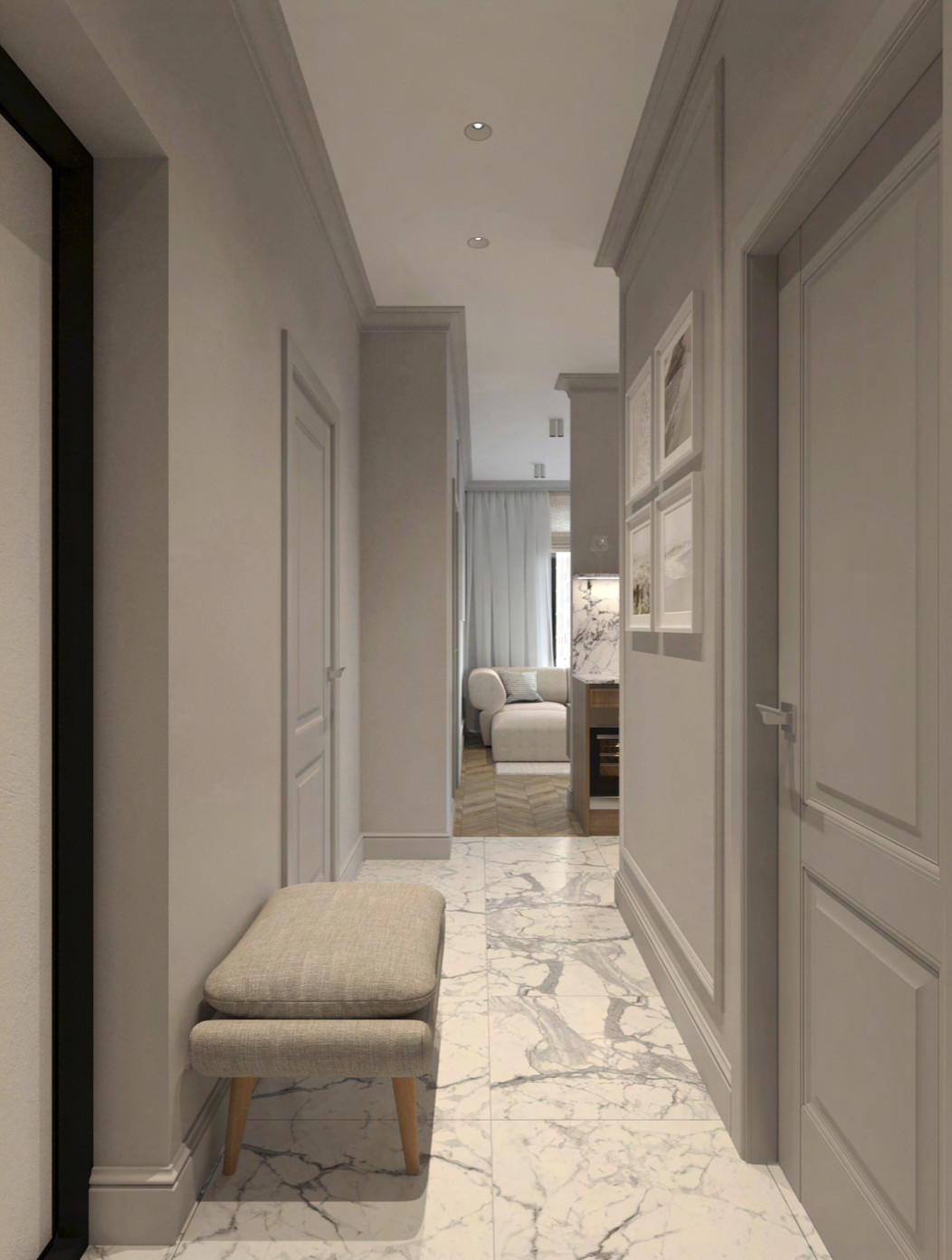 Обложка проекта: Дизайн проект ЖК Серебряный Фонтан 78м2