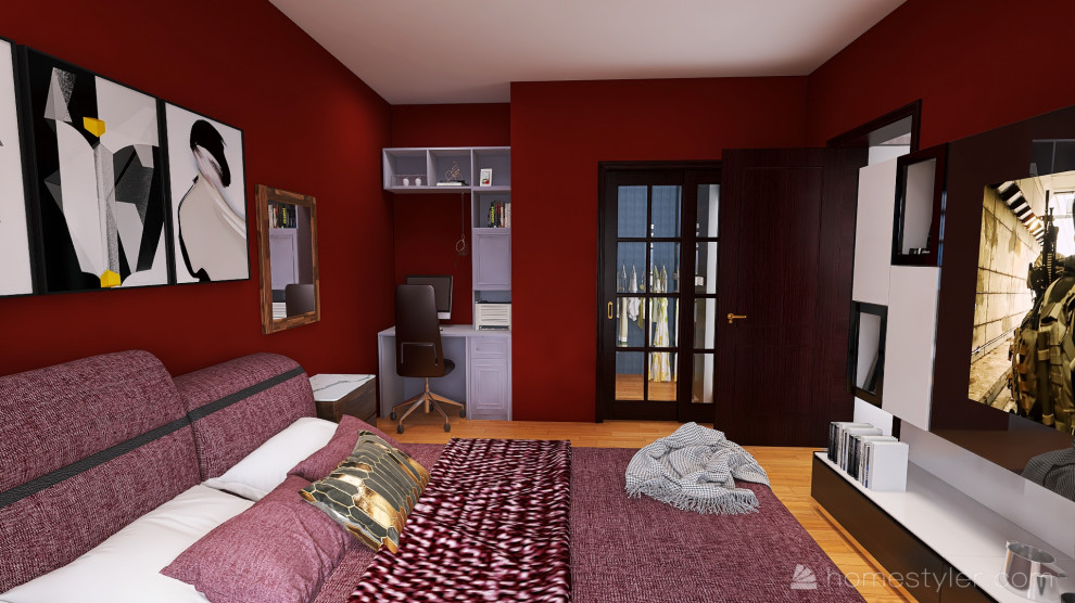 Спальня (совмещена с рабочим местом)