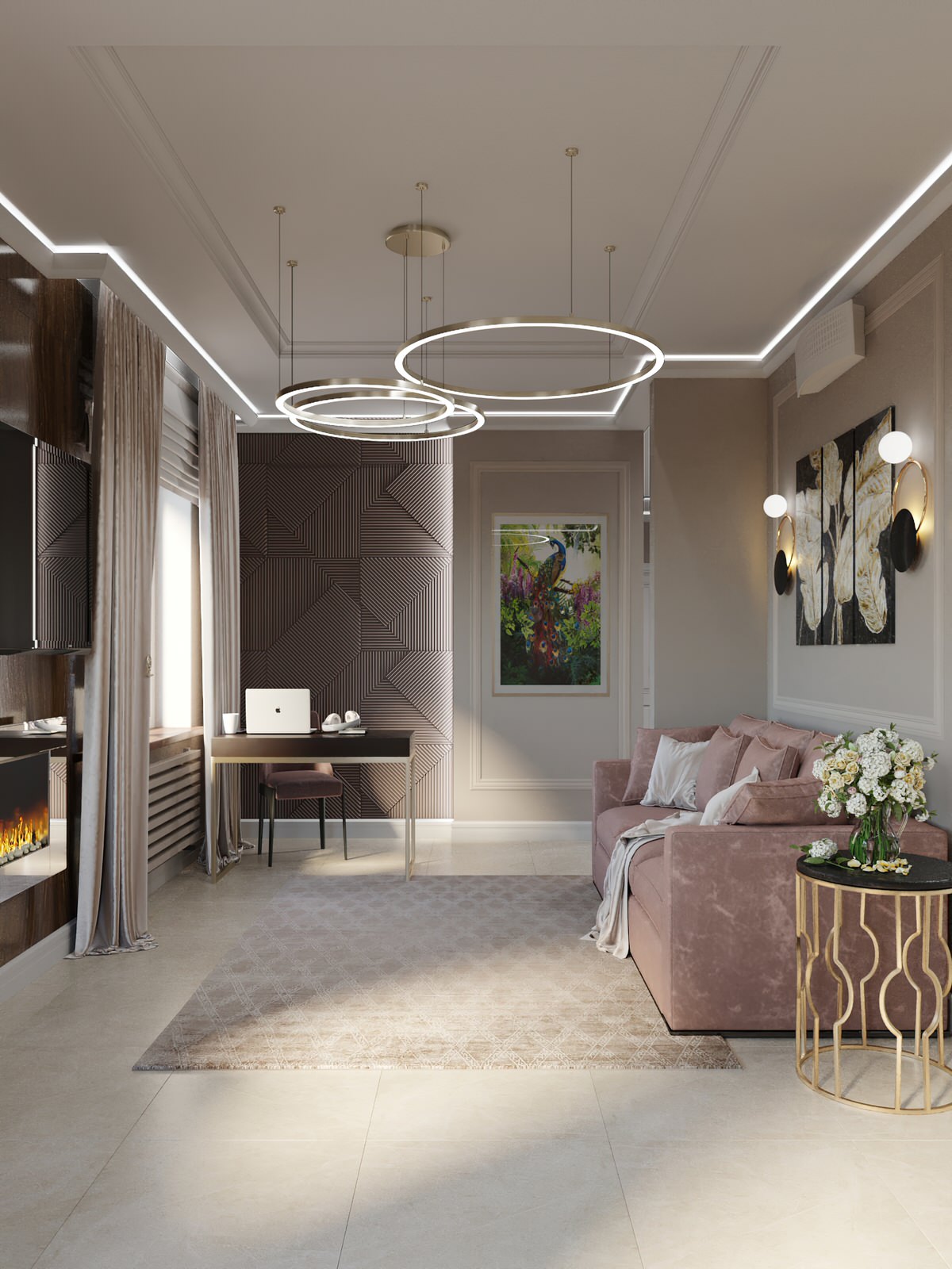 Дизайн квартиры в стиле неоклассика