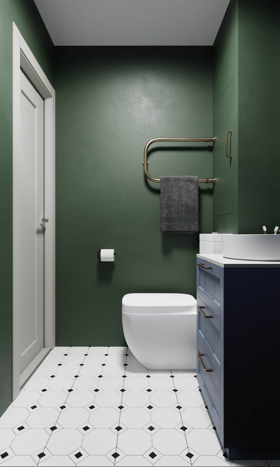 Яркая ванная комната