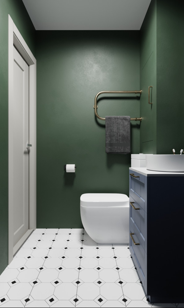 Яркая ванная комната