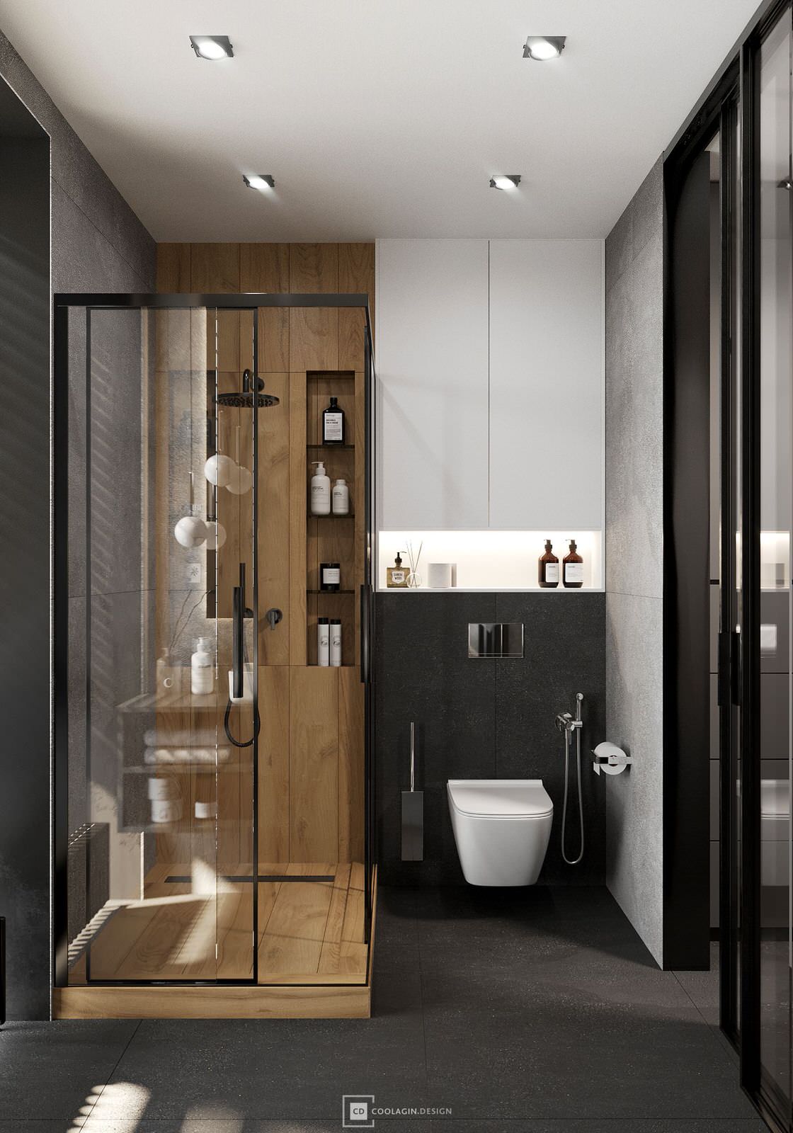 Стильная квартира с панорамными окнами даже в санузле