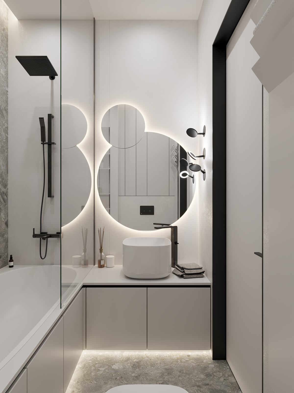 Дизайн трёхкомнатной квартиры в ЖК "Дом на Зелейной | Санкт-Петербург | Россия |