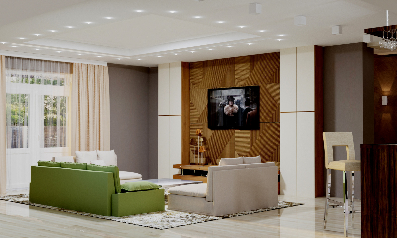 Дизайн-проект коттеджа площадью 250 кв.м