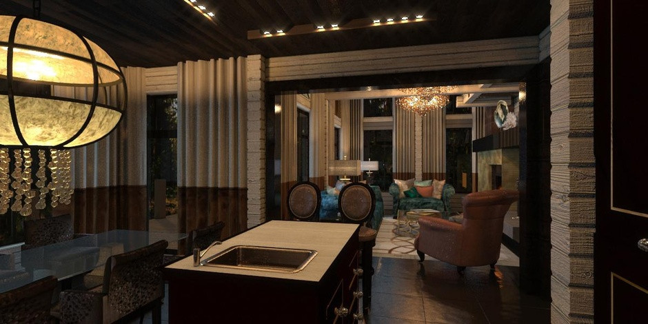 Деревянный дом 500 кв.м.