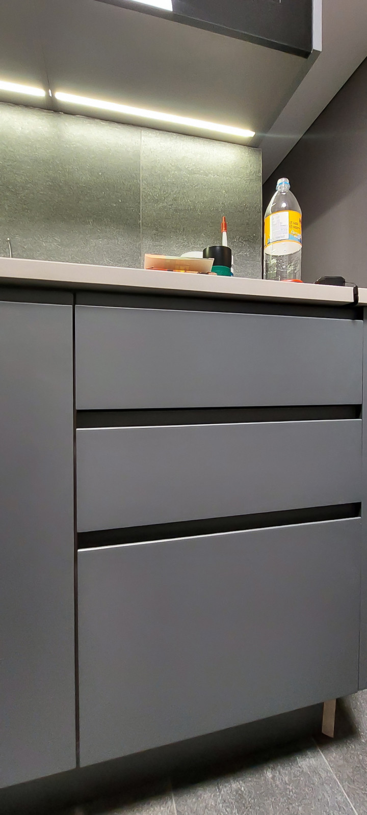 Реализация кухни по дизайн-проекту в однокомнатной квартире, 2022