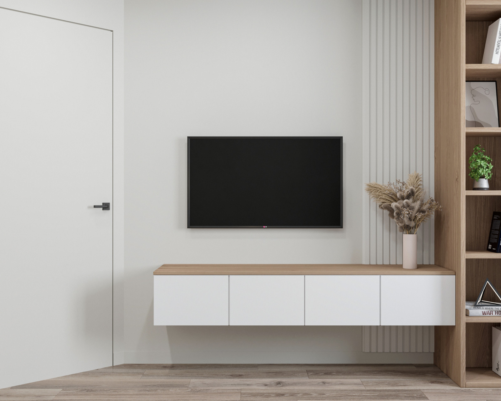 Проект спальни-гостиной в современном стиле