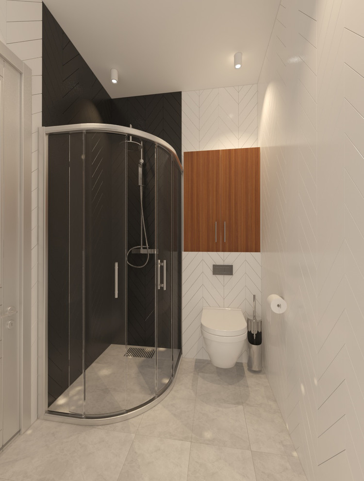 Дизайн интерьера санузла в комнате мальчика