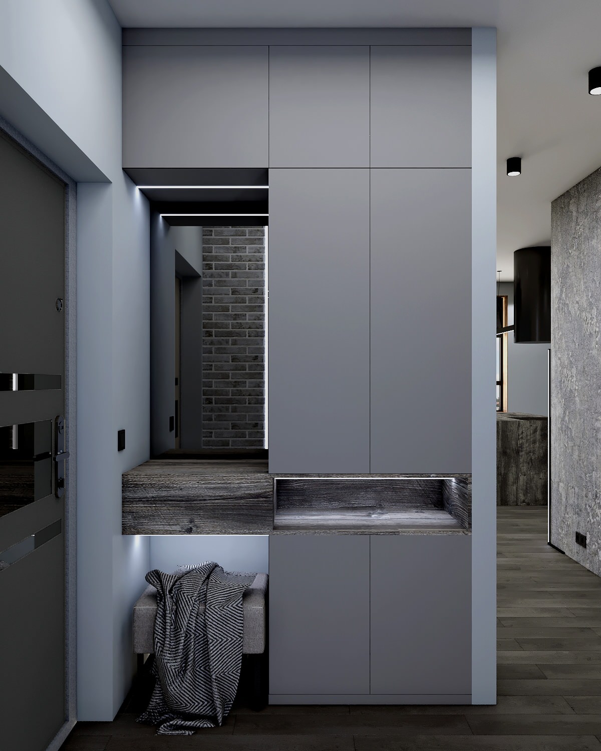 Дизайн квартиры 77 м2 для мужчины-холостяка в Москве в жк Династия!